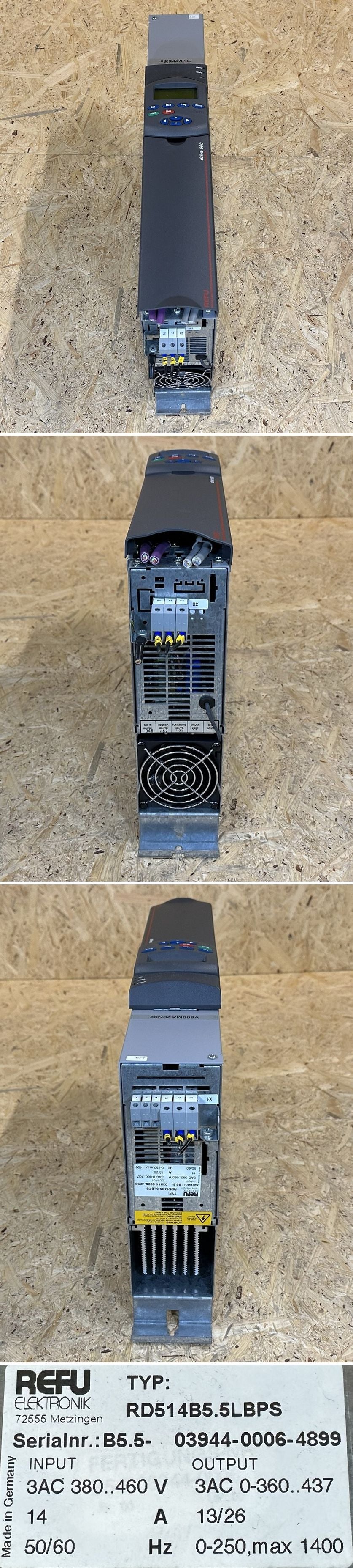 .MJ141 Frequency Converter Refu RD514B5.5LBPS 13/26A RD51.1-4B Profibus