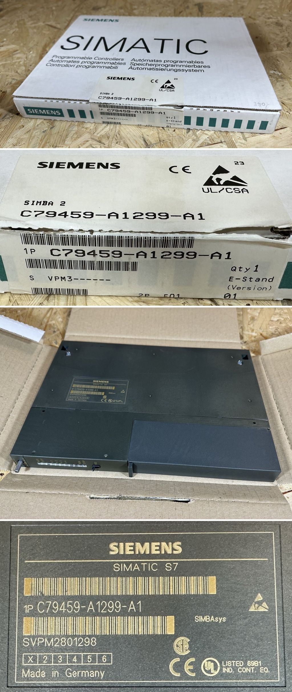 MY175 Siemens C79459-A1299-A1 Seal open