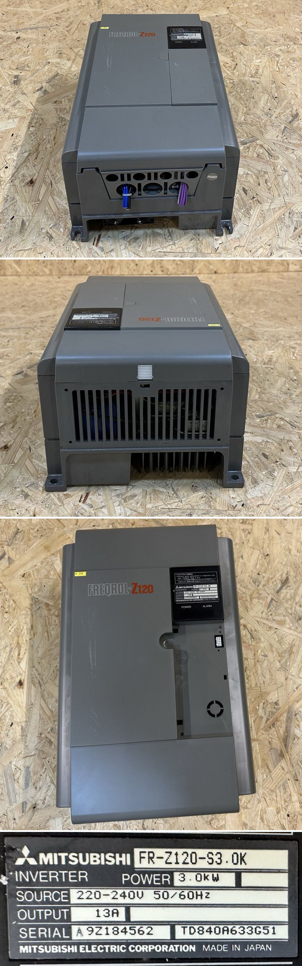 .MJ387 Frequenzumrichter Freqrol-Z120 Mitsubishi FR-Z120-S3.0K 3kW