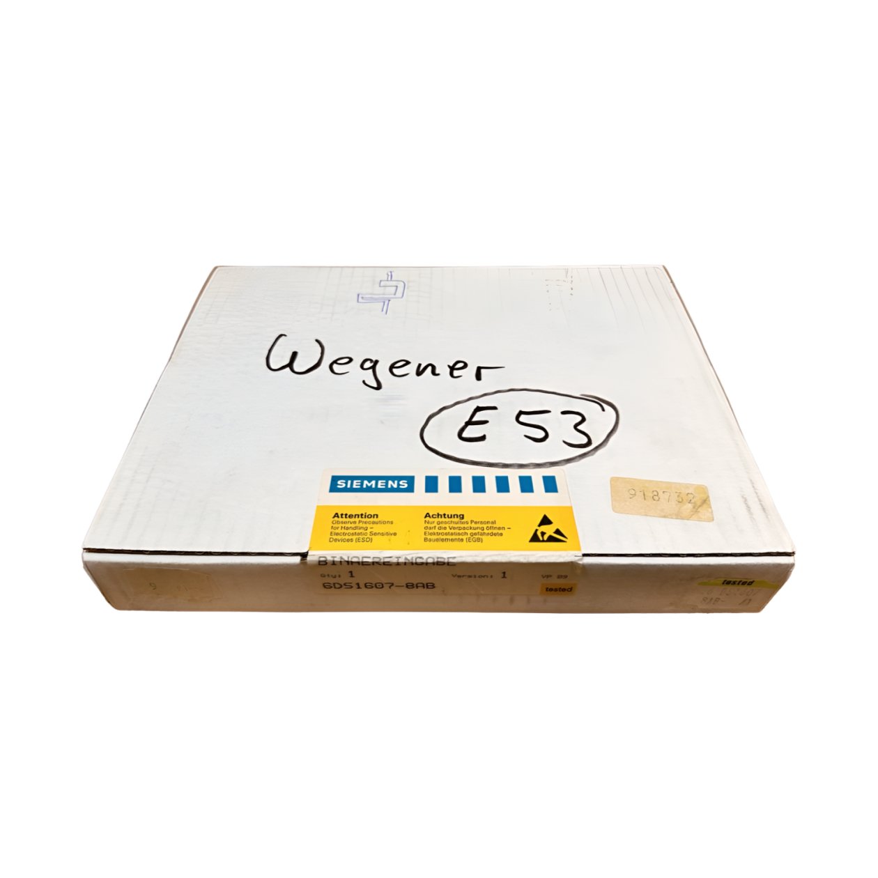 MJ452 Teleperm Siemens 6DS1607-8AB versiegelt