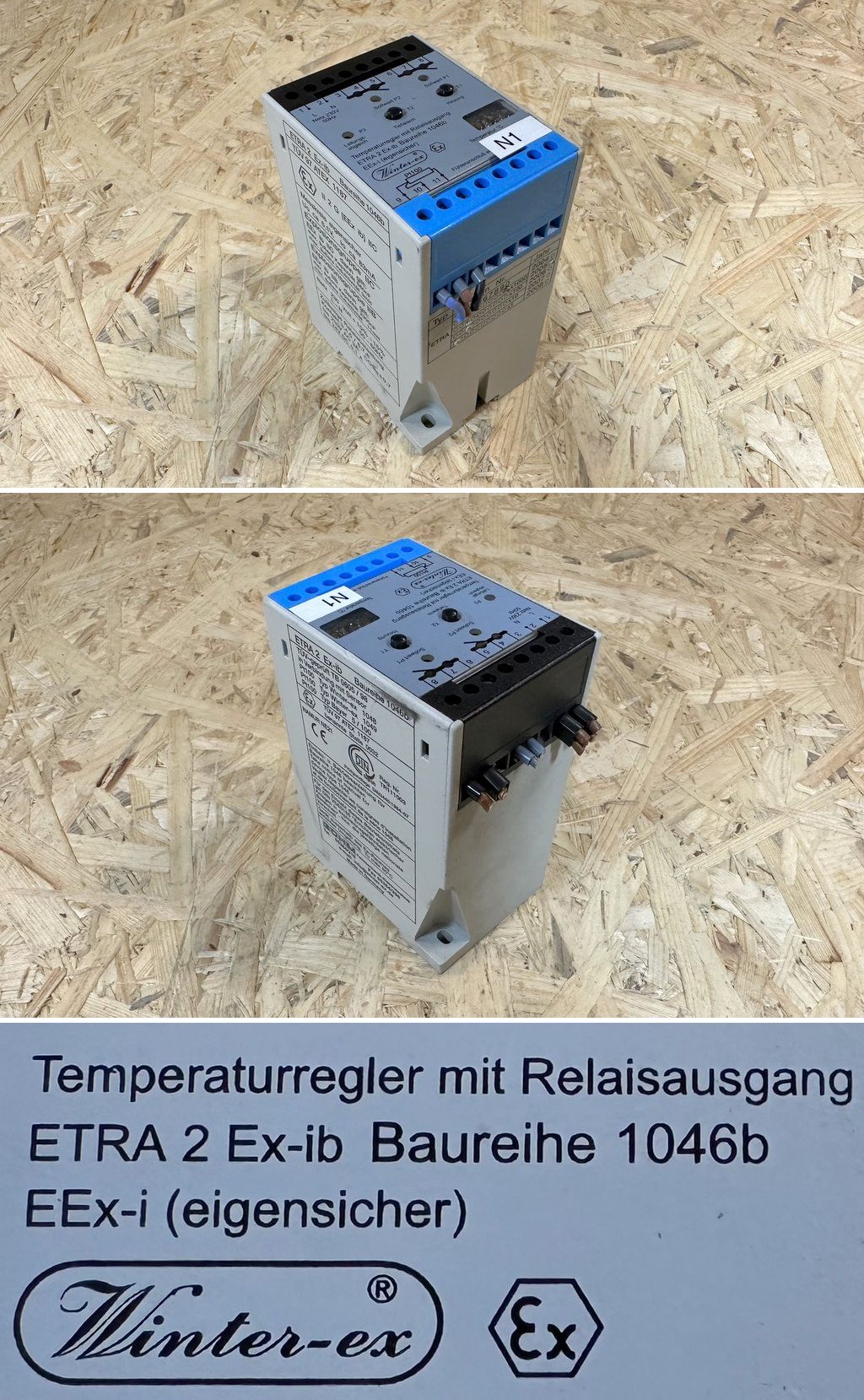 .MJ504 Temperaturregler mit Relaisausgang Winter-ex ETRA 2 Ex-ib Baureihe 1046b