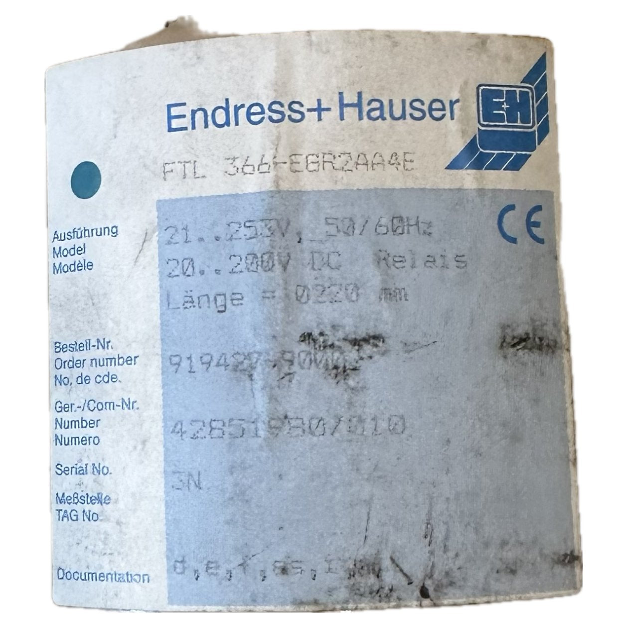 MJ610 Endress Hauser FTL 366-EGR2AA4E_7