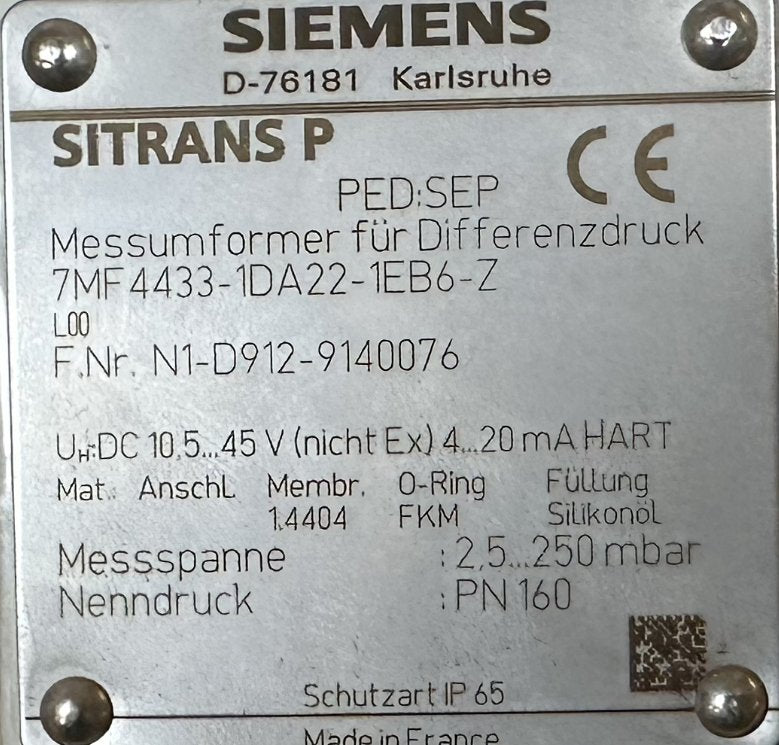 Siemens 7MF4433-1DA22-1EB6-Z-4