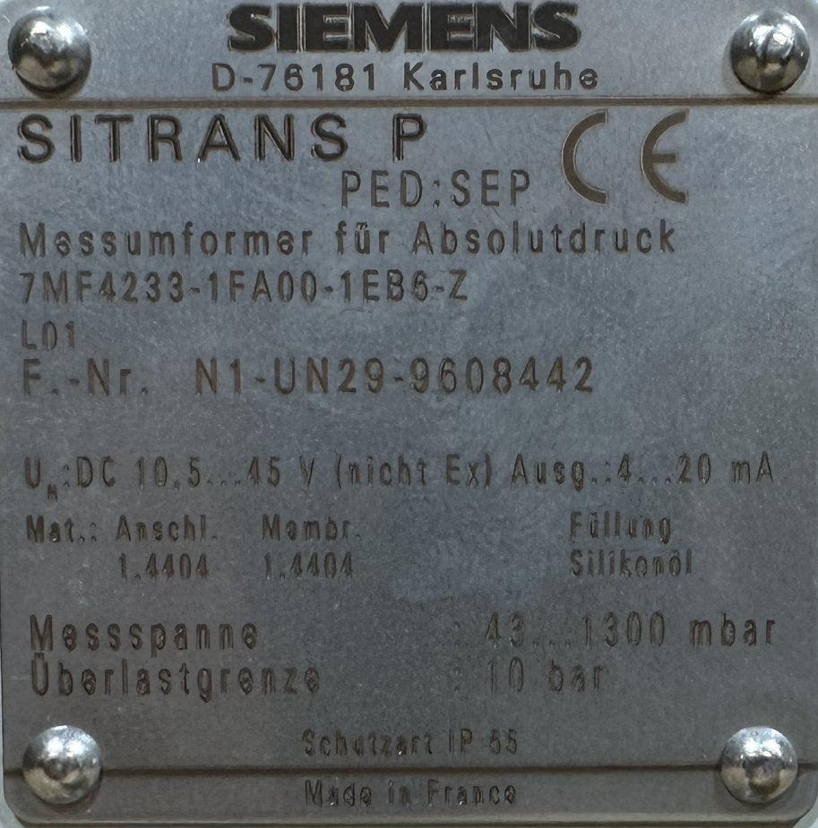 Siemens 7MF4233-1FA00-1EB6-Z-4