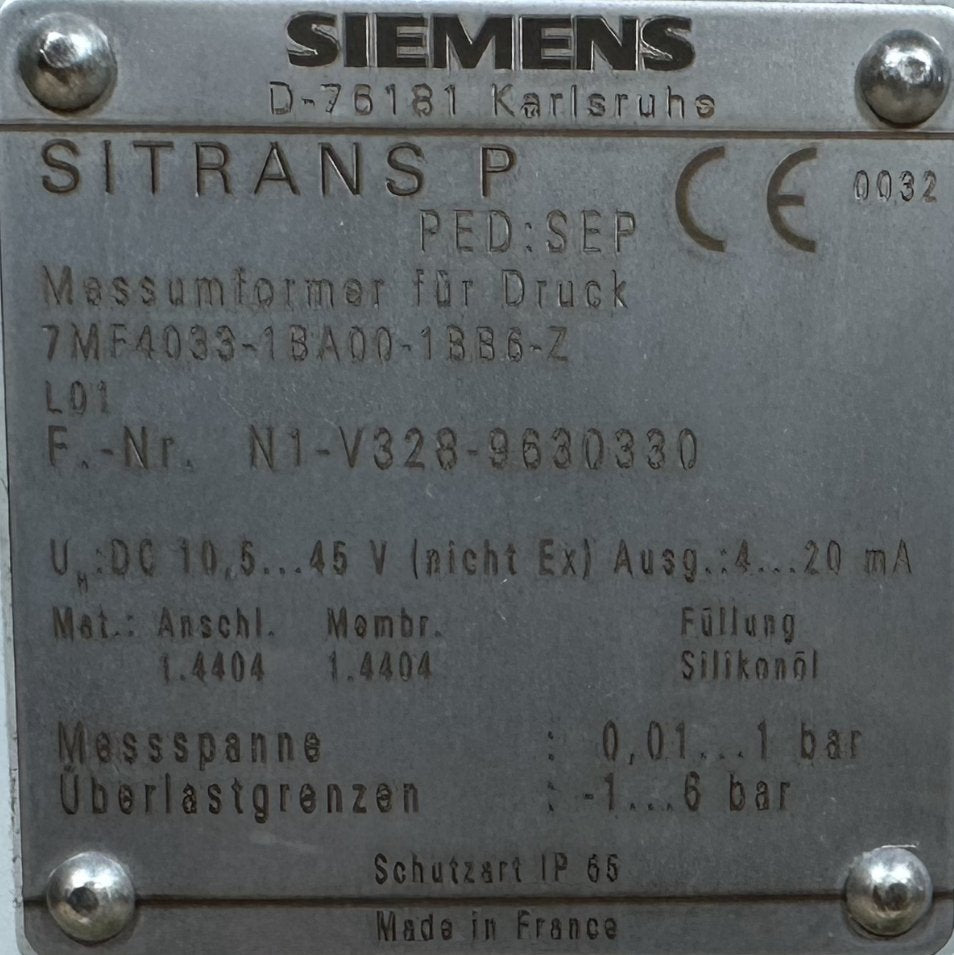 Siemens 7MF4033-1BA00-1BB6-Z-4