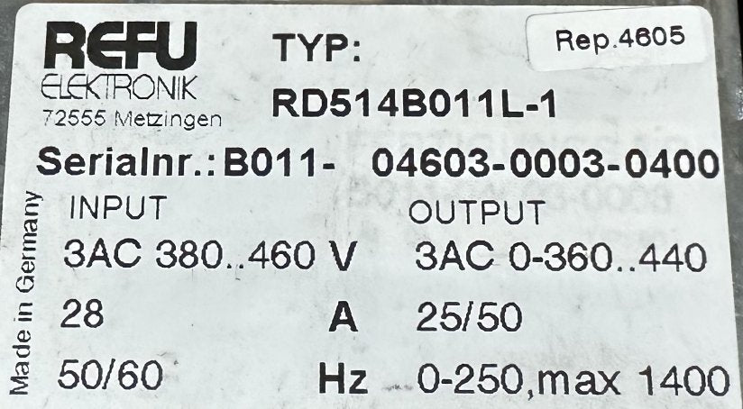 Refu RD514B011L-1-4