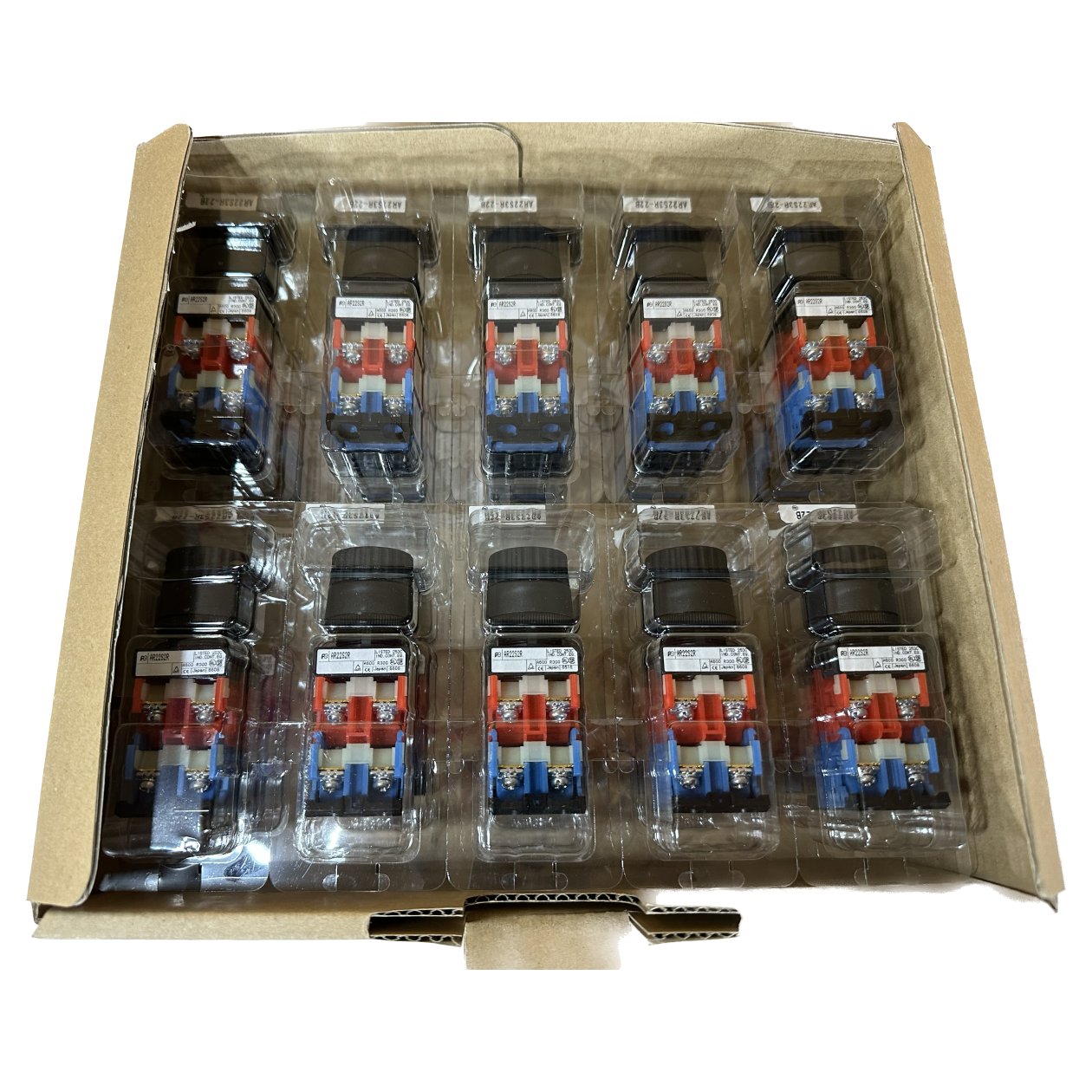 MJ767 20 pieces rotary switch Fuji AR22S3R-22B 2 NO 2 NC contacts