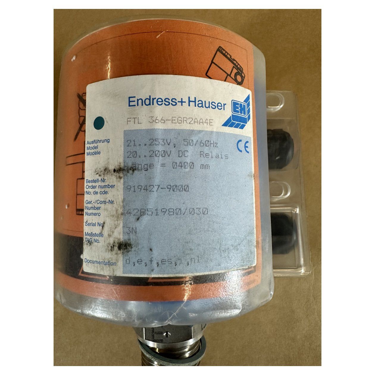 MJ793 Endress Hauser FTL 366-EGR2AA4E-4