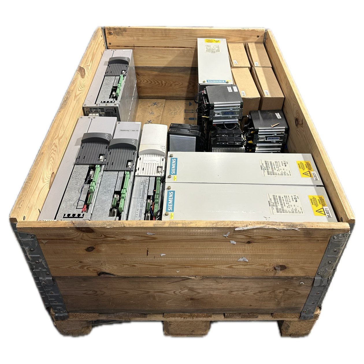 Box MJ9 Auktion | Posten 32 Stück | Refu Frequenzumrichter, AEG Thyristorsteller etc.