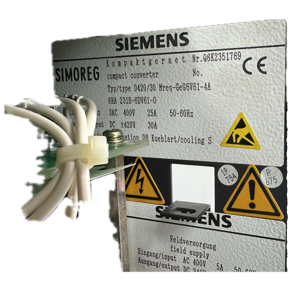 NJ016 Frequenzumrichter Siemens 6RA2318-6DV61-0_4