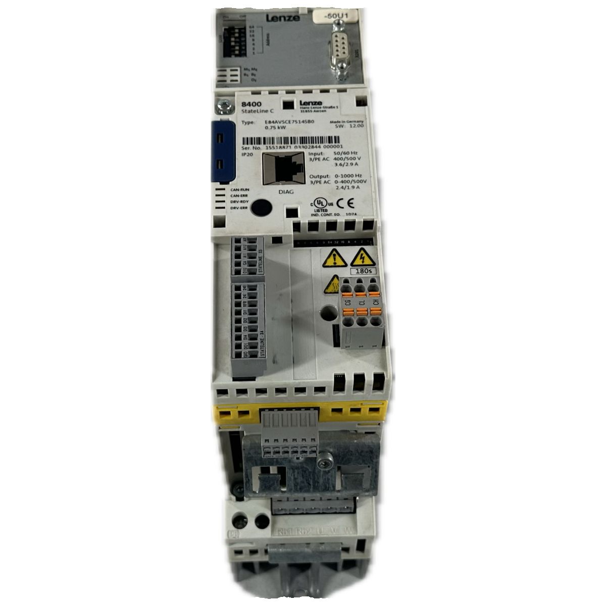 NJ025 Frequenzumrichter Lenze E84AVSCE7514SB0 0,75kW_3