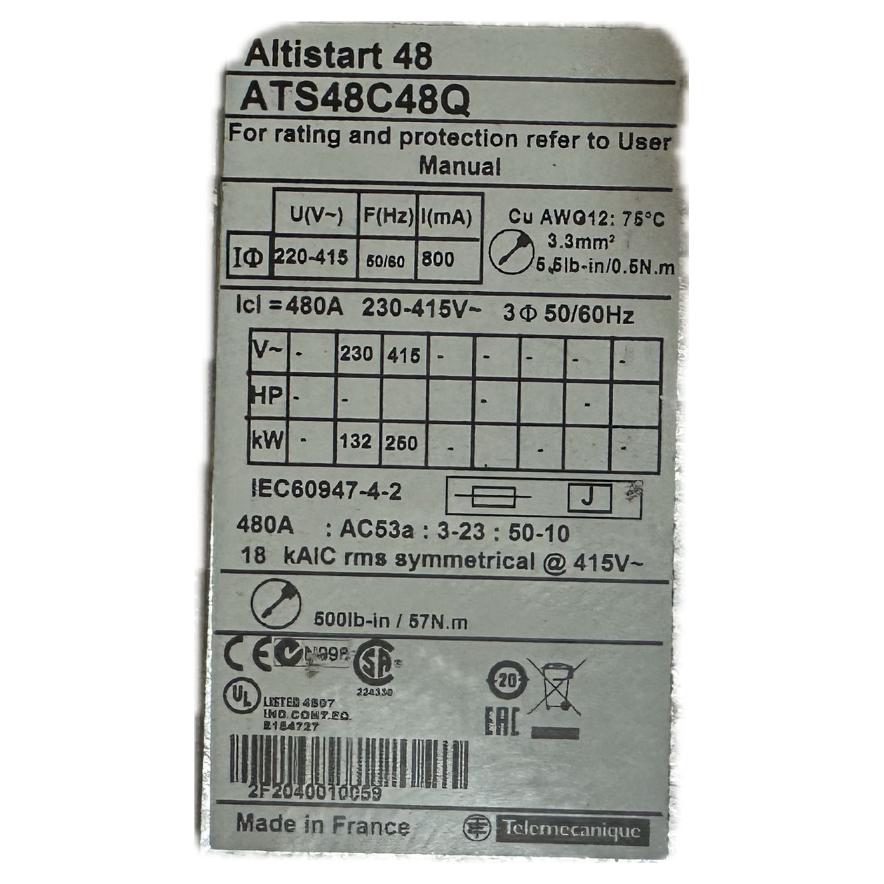 NJ094 Softstarter Altistart 48 Schneider ATS48C48Q_4