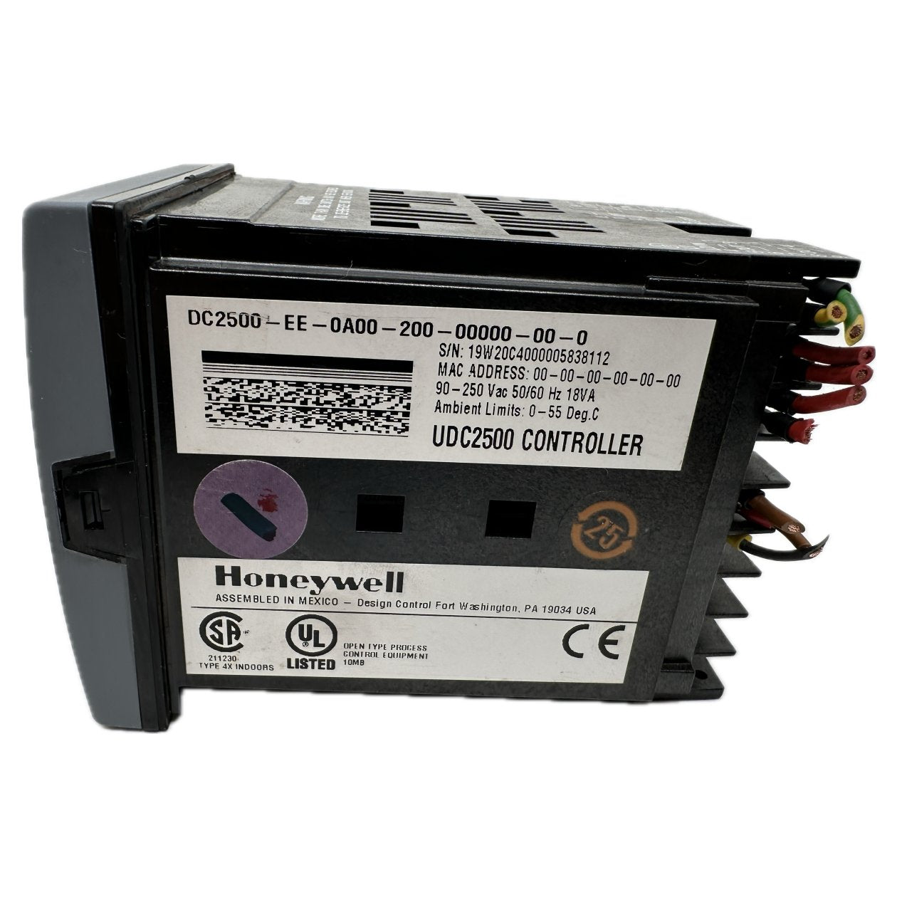 .NJ101 UDC2500 Controller Honeywell DC2500-EE-0A00-200-00000-00-0_3
