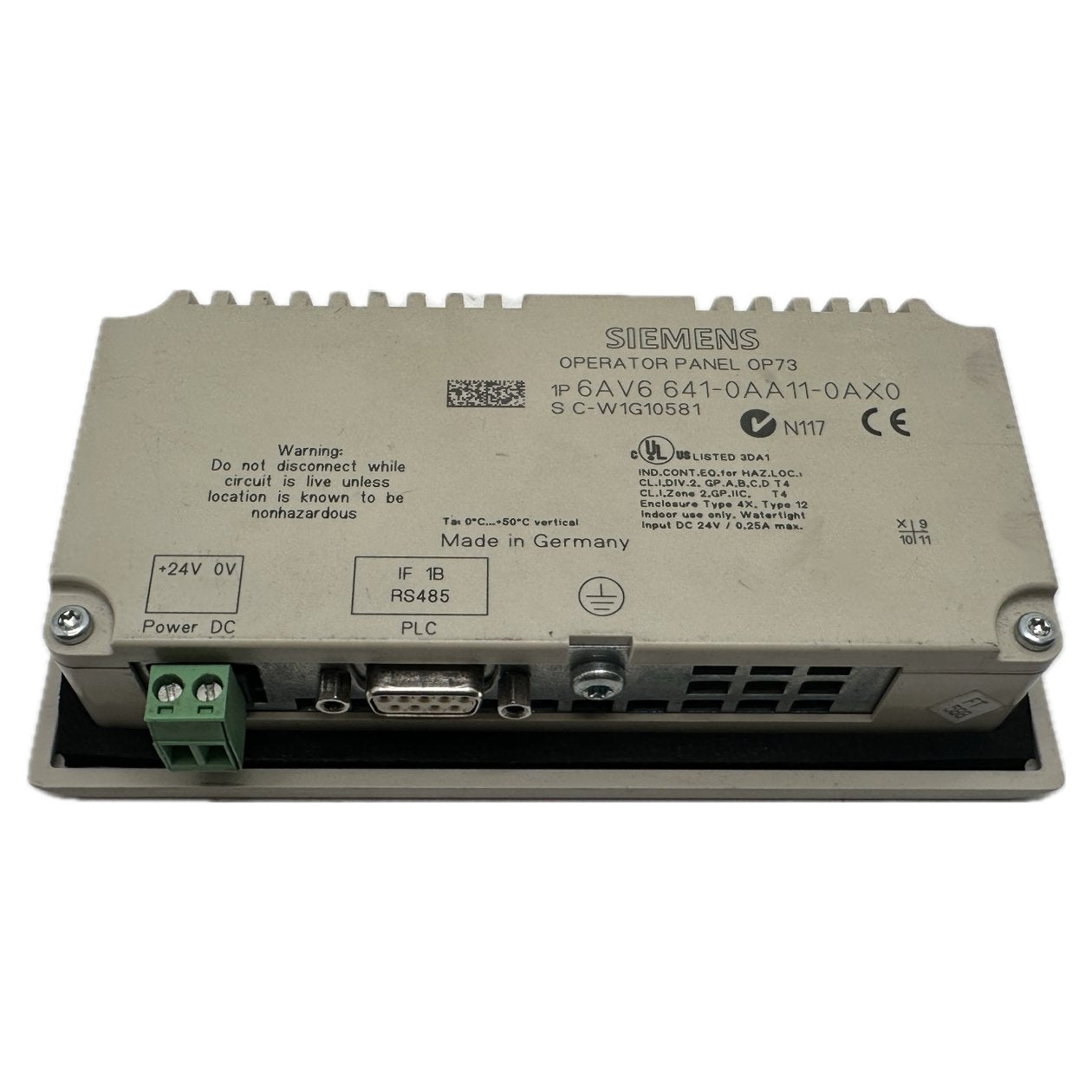 NJ181 Operator Panel OP73 Siemens 6AV6 641-0AA11-0AX0 6AV6641-0AA11-0AX0_3