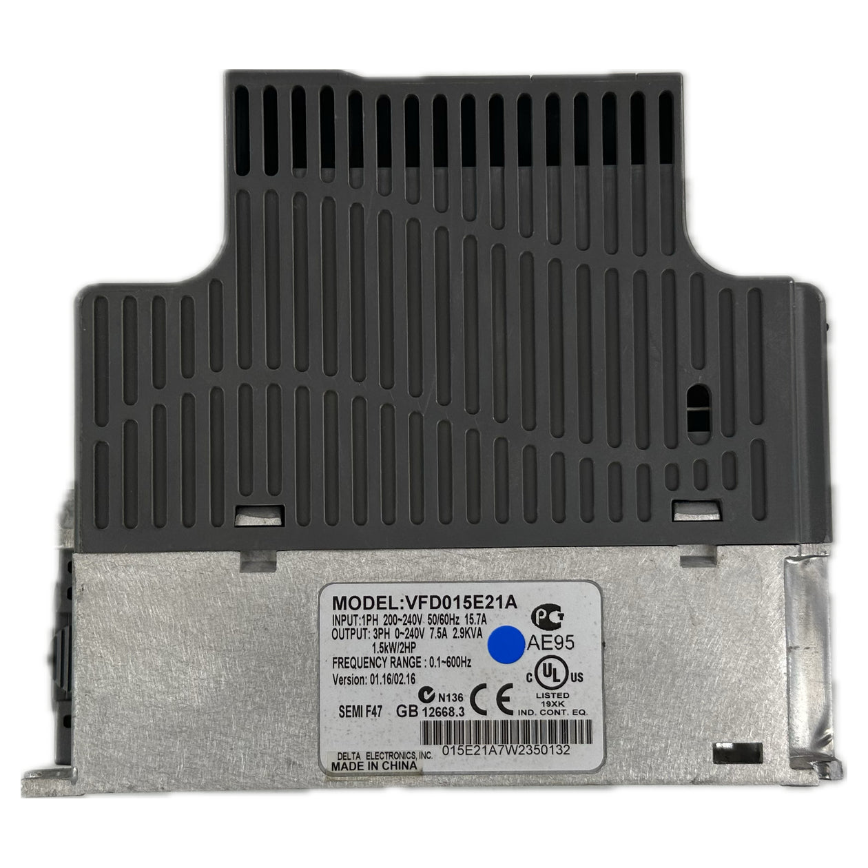 NJ203 Frequenzumrichter Delta VFD015E21A_4