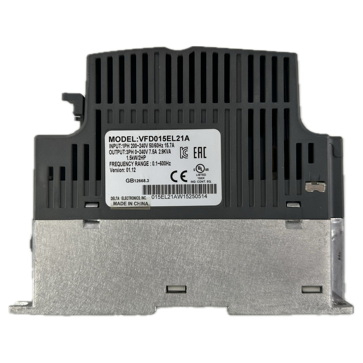 NJ254 Frequency Converter Delta VFD015EL21A 1.5kW_4