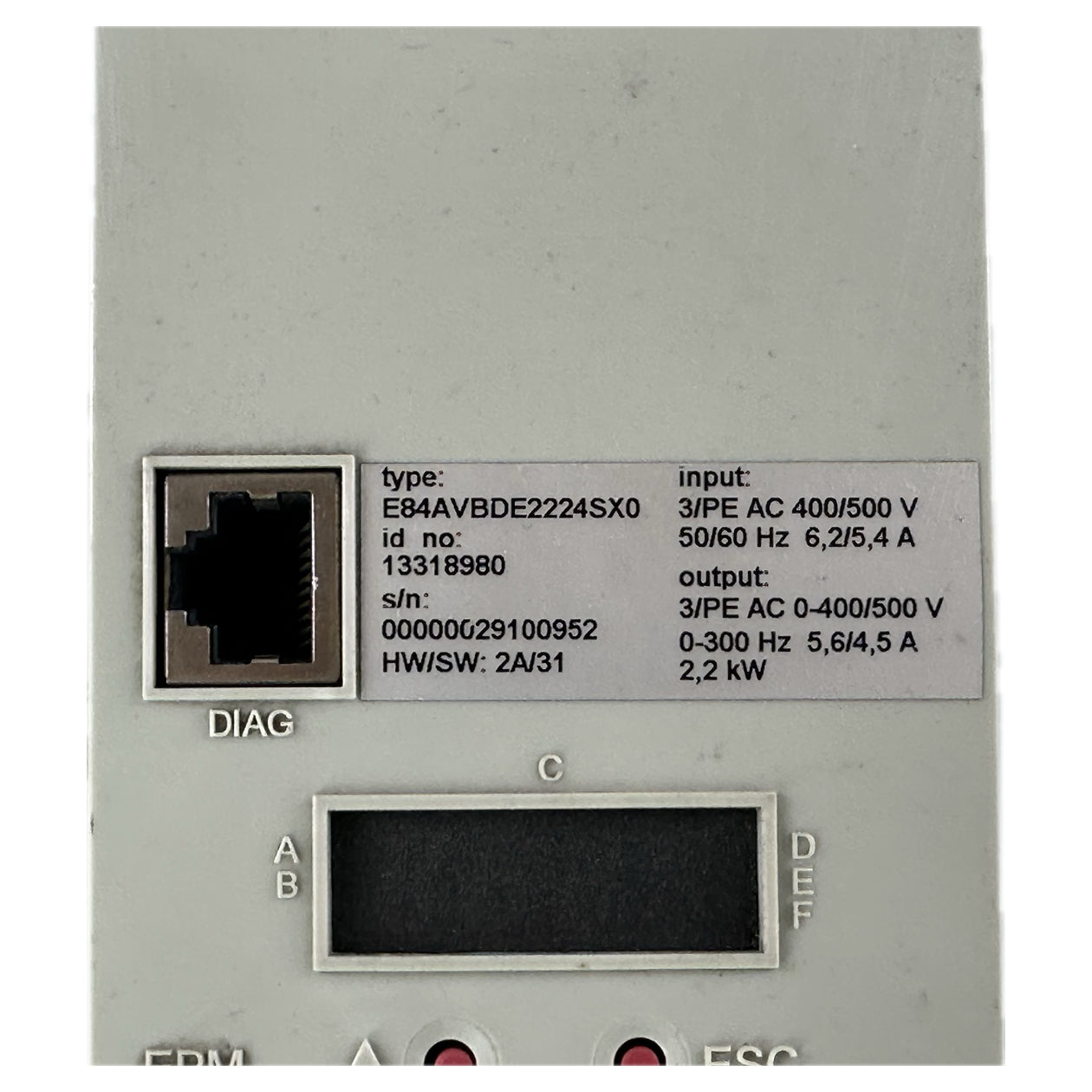 NJ257 Frequenzumrichter Lenze E84AVBDE2224SX0 2,2kW_4