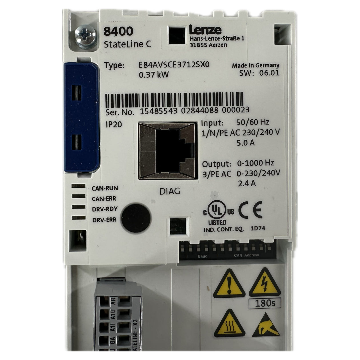NJ267 Frequenzumrichter Lenze E84AVSCE3712SX0 0,37kW_4
