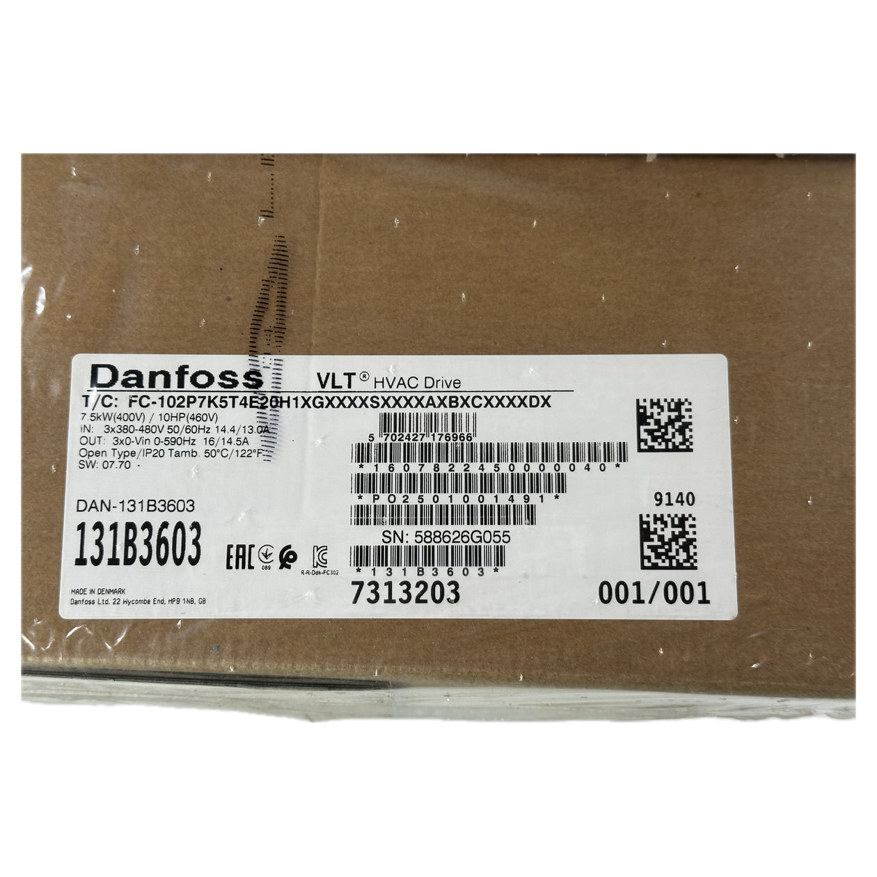 NJ279 Frequenzumrichter Danfoss FC-102P7K5T4E20H1XGXXXXSXXXXAXBXCXXXXDX 7,5kW OVP_4