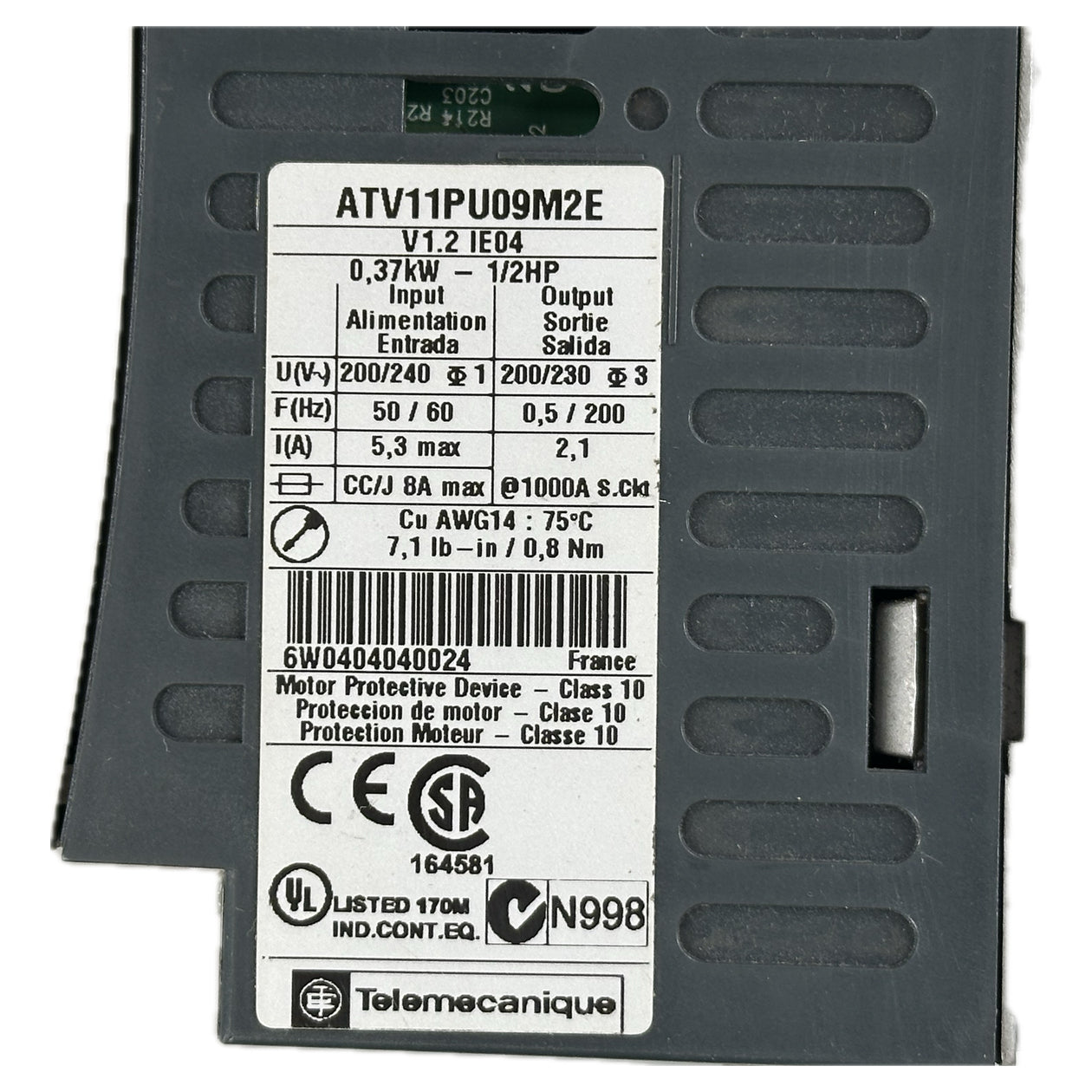 NJ303 Frequenzumrichter Telemecanique ATV11PU09M2E 0,37kW_4