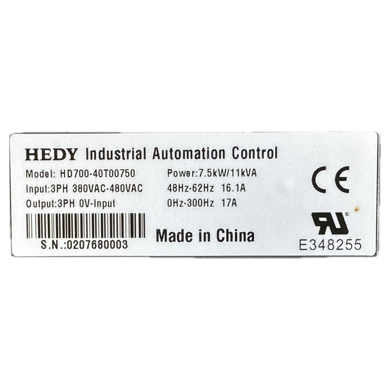 NJ308 Frequenzumrichter Hedy HD700-40T00750 7,5kW_4