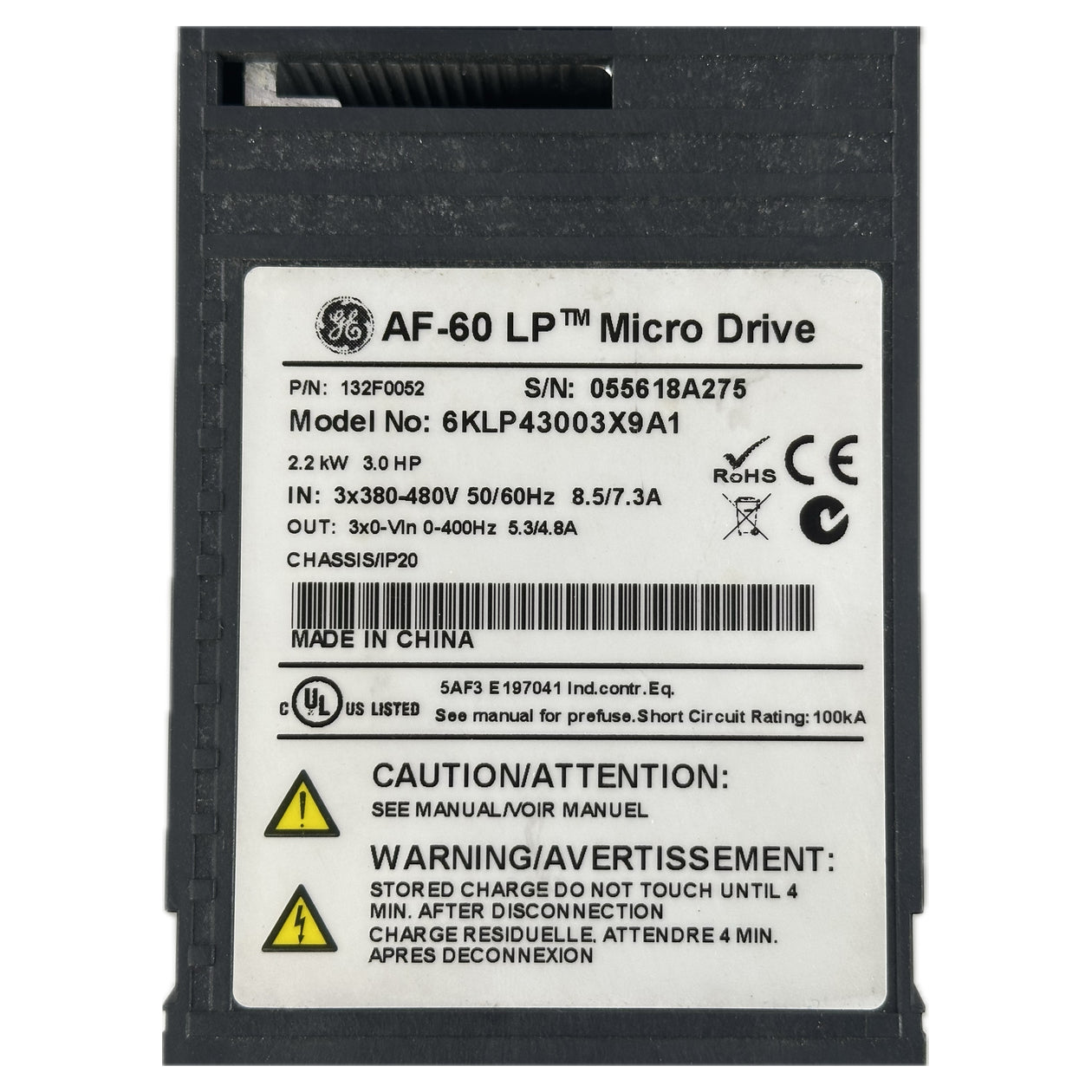 NJ311 AF-60LP Micro Drive General Electric 6KLP43003X9A1 2,2kW_4