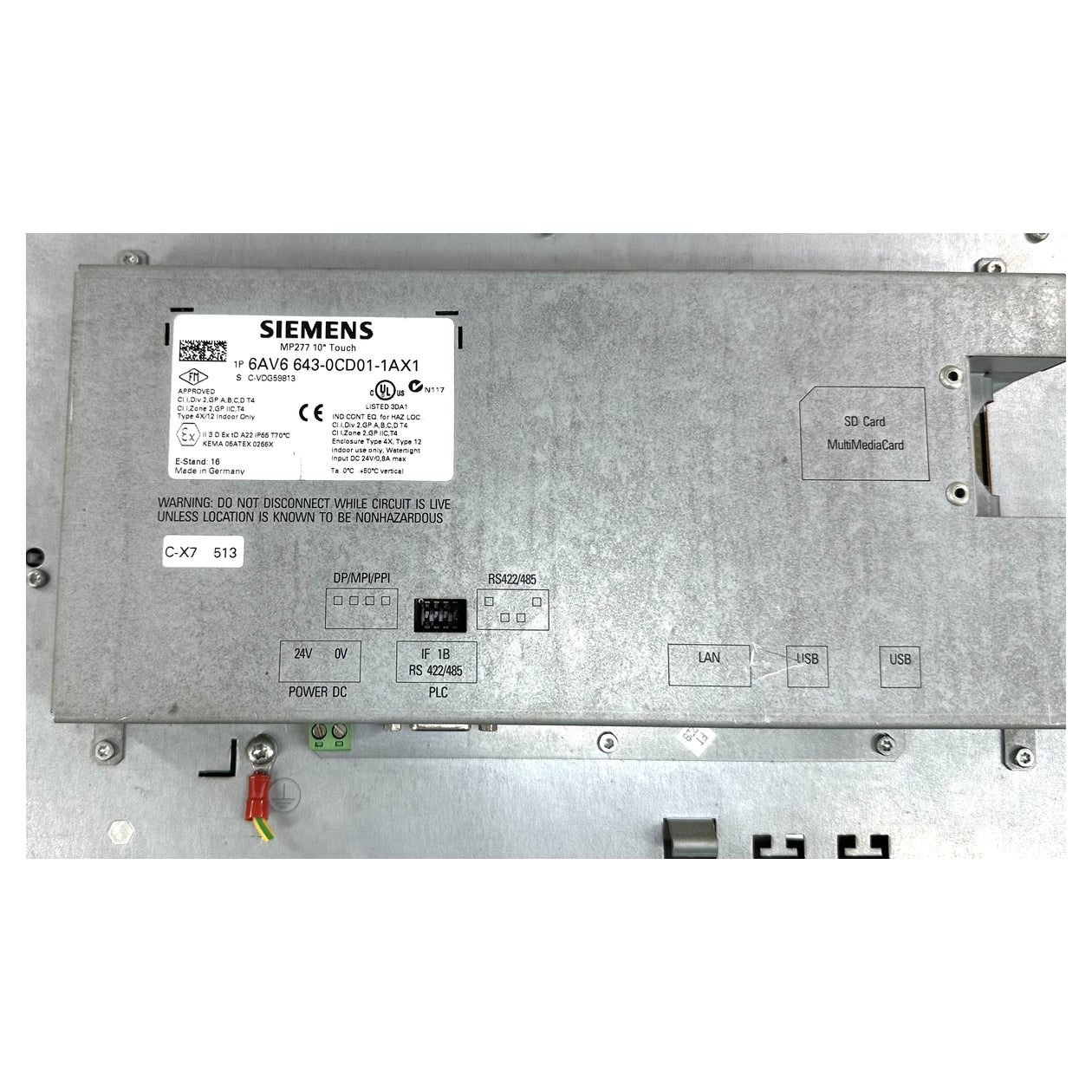 NJ339 Touchpanel MP 277 Siemens 6AV6643-0CD01-1AX1 6AV6 643-0CD01-1AX1_5