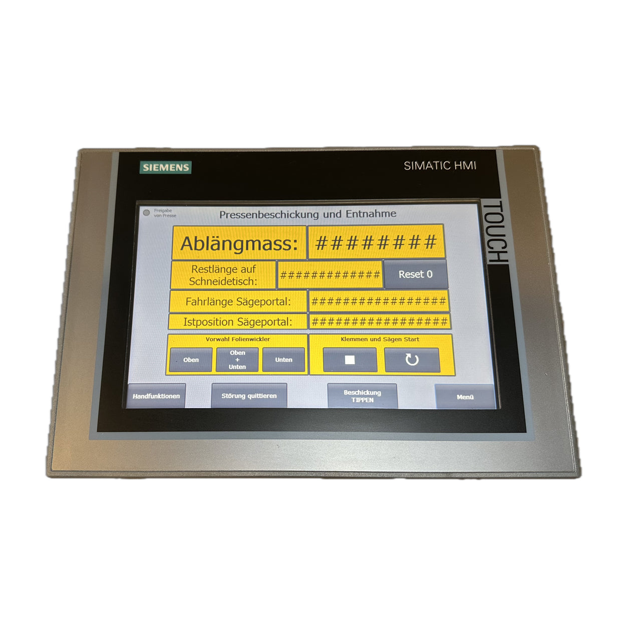 NJ341 touch panel HMI TP900 Siemens 6AV2124-0JC01-0AX0 6AV2 124-0JC01-0AX0_2