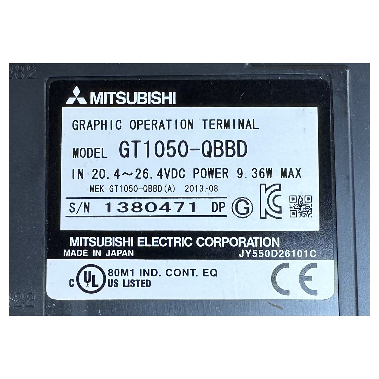 NJ386 Bedienpanel Mitsubishi GT1050-QBBD_5