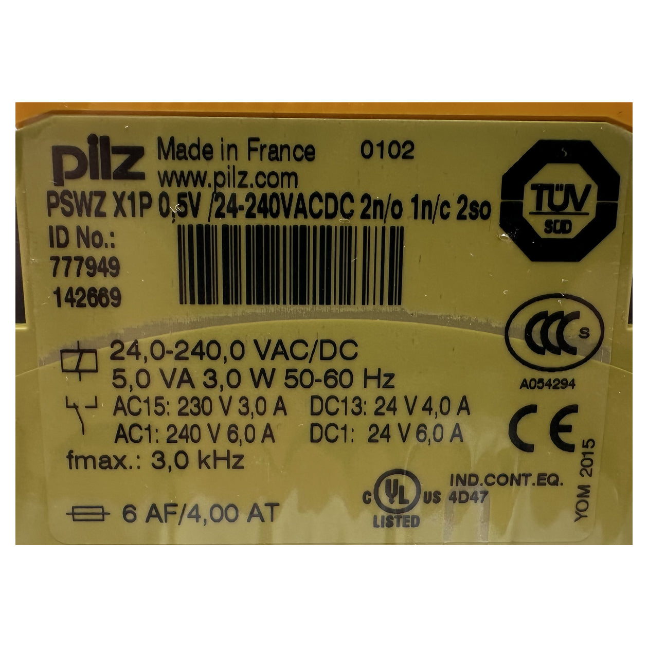 NJ402 Sicherheitsrelais Pilz PSWZ X1P_4
