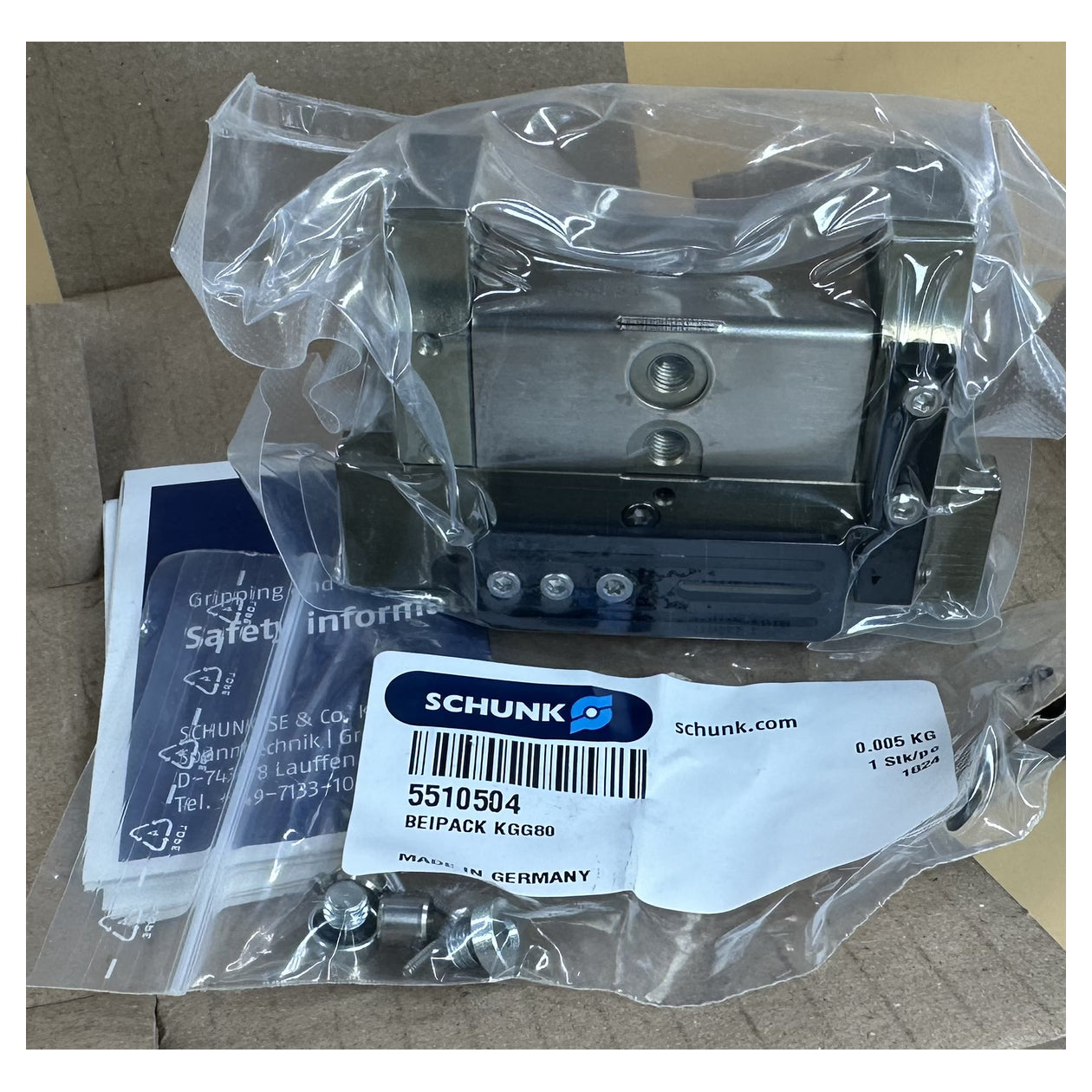 NJ429 2-Finger-Parallelgreifer Schunk KGG 80 0340310 Hub 30mm ovp_2