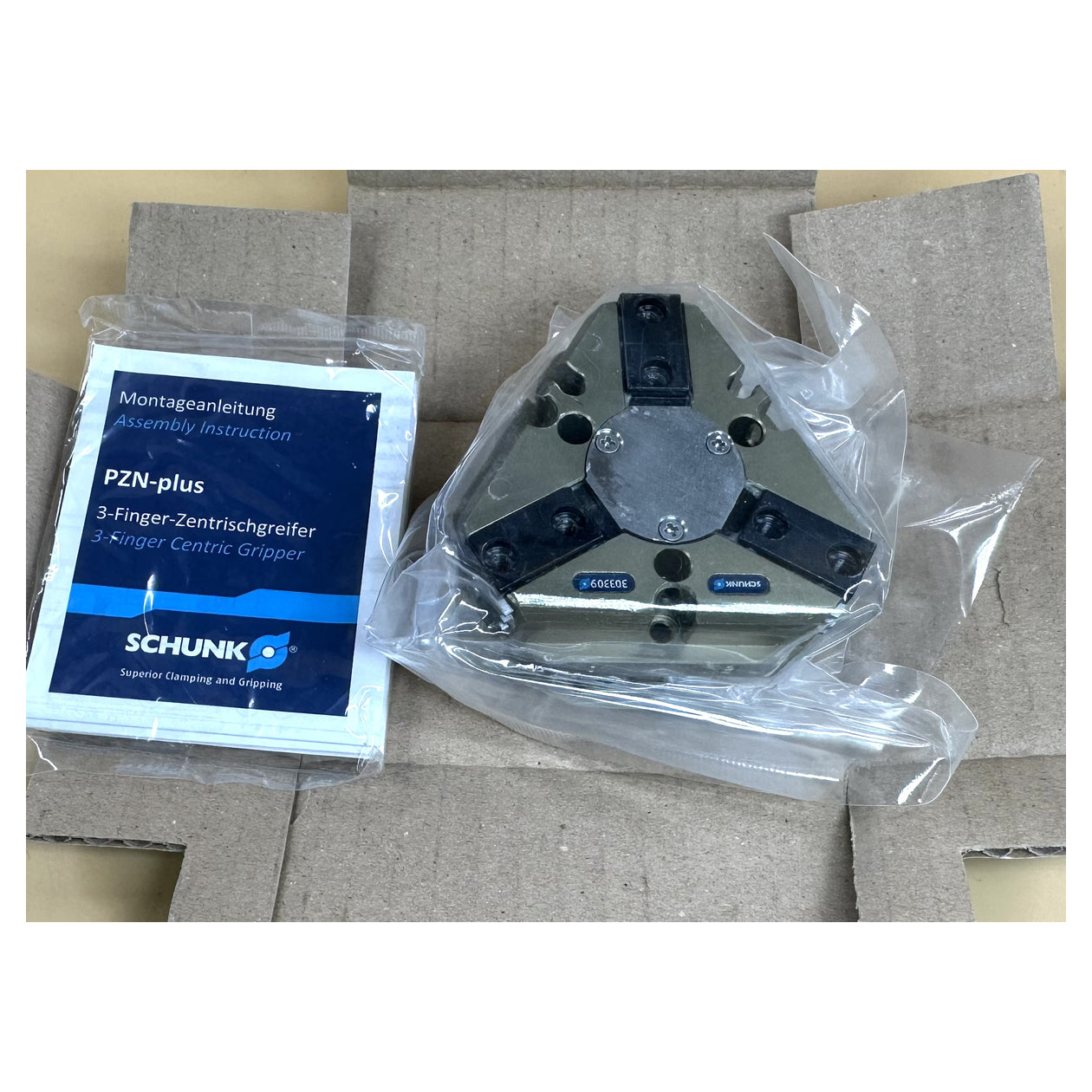 NJ431 3-Finger-Zentrischgreifer Schunk PZN+50-1 0303309 Hub 4mm ohne ovp_2