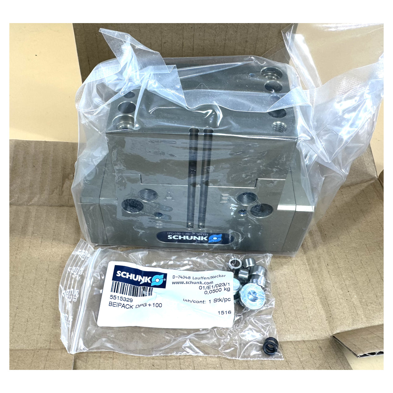 NJ445 2 Finger Parallelgreifer Schunk DPG+100-1-AS 0304333 855Nm 10mm Hub ovp_2
