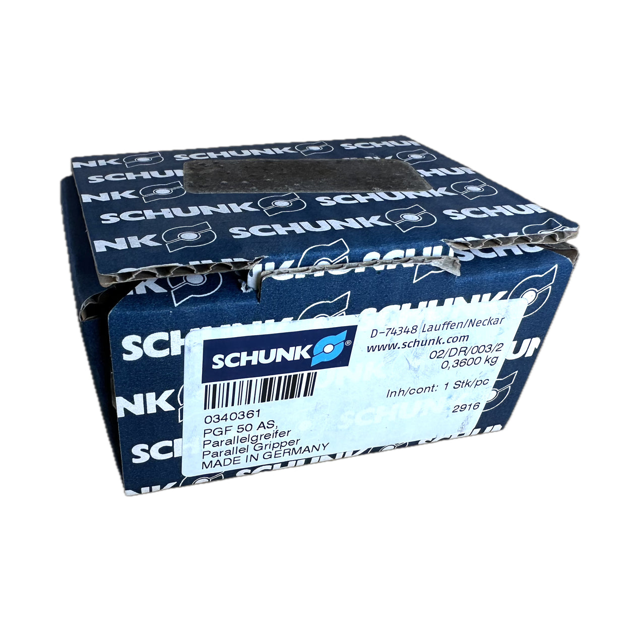 NJ446 2 Finger Parallelgreifer Schunk PGF 50 AS 0340361 340Nm 7,5mm Hub ovp