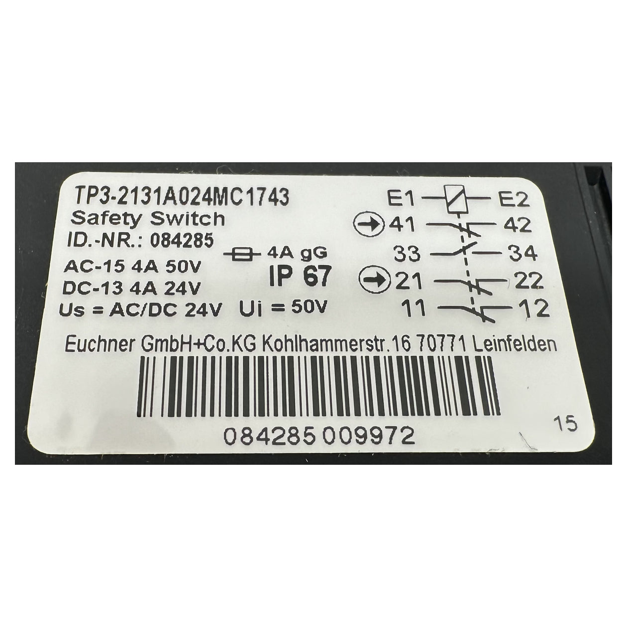 NJ503 safety switch Euchner TP3-2131A024MC1743 OVP_4