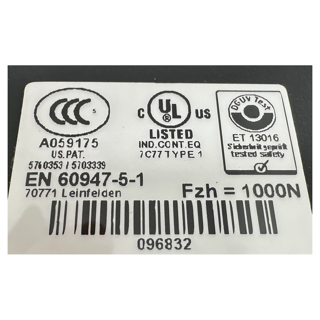 NJ503 safety switch Euchner TP3-2131A024MC1743 OVP_5