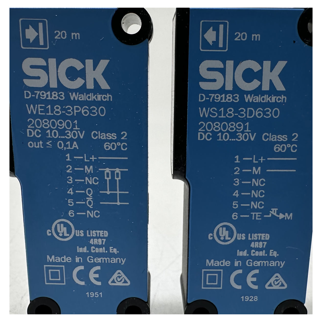 NJ513 through-beam sensor set Sick WS18-3D630 1075293 WE18-3P630 2080891_4