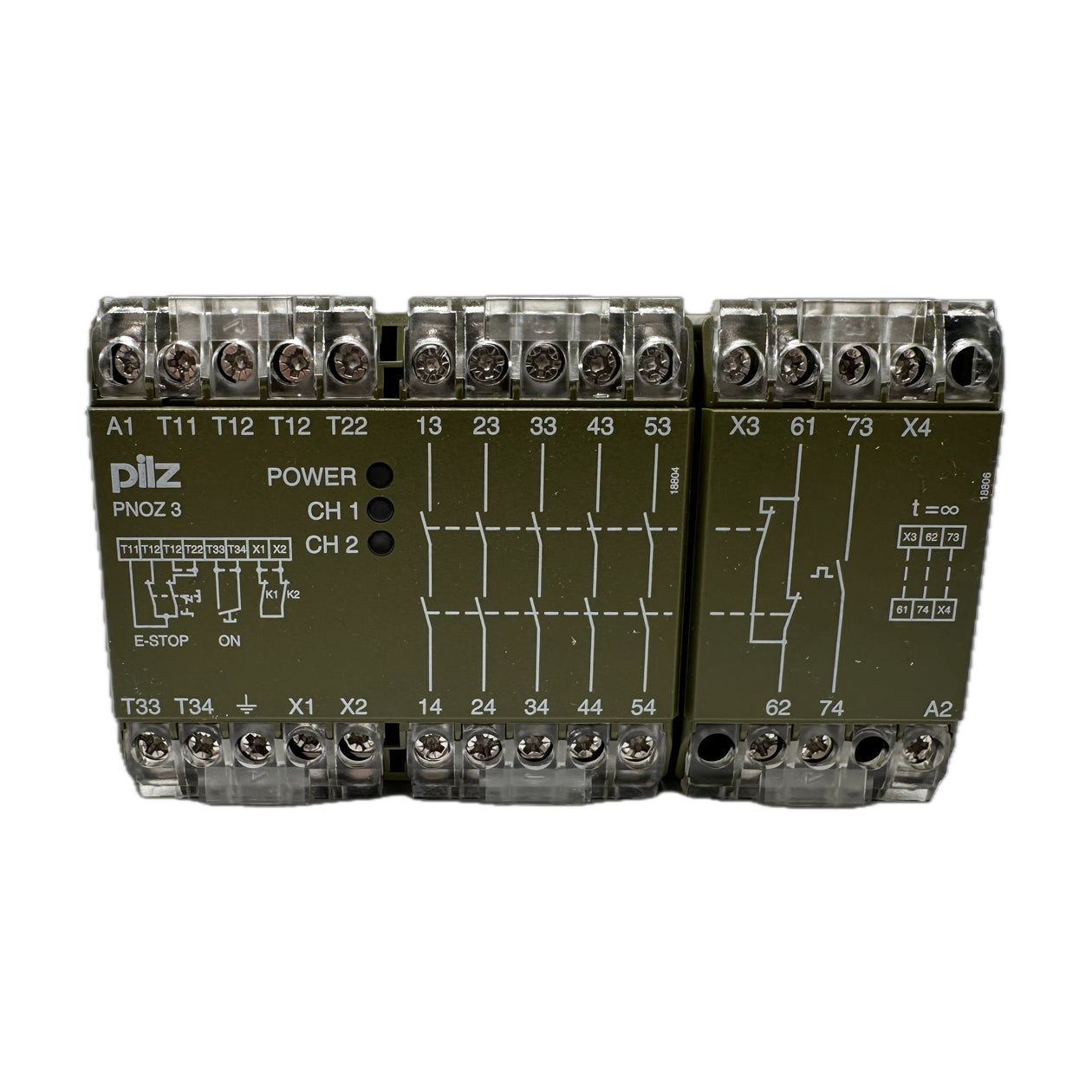 NJ518 Sicherheitsrelais Pilz PNOZ 3 230 V AC 474856 OVP_4