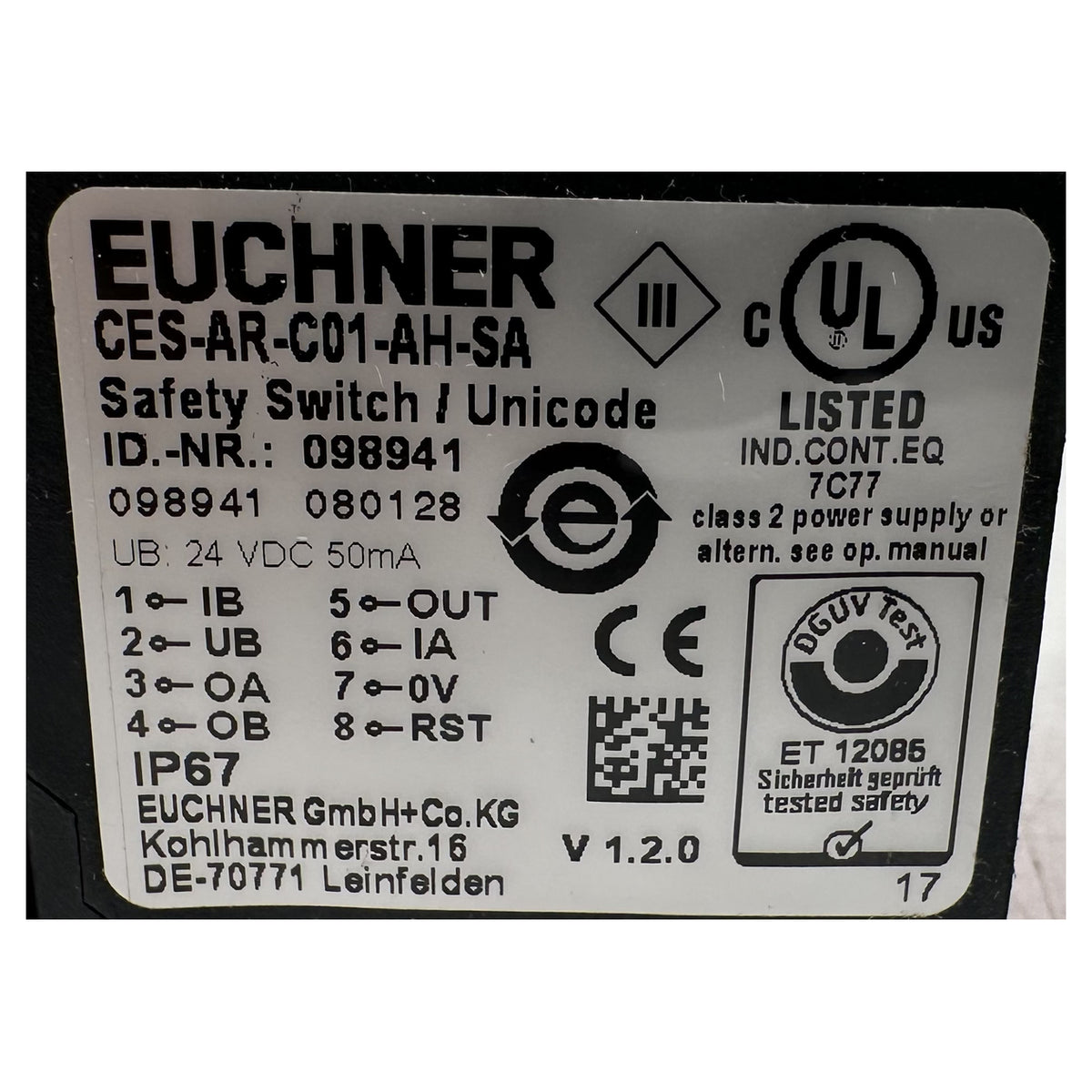 NJ556 safety switch Euchner CES-AR-C01-AH-SA OVP_4