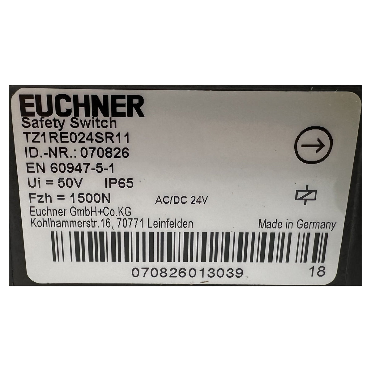 NJ558 safety switch Euchner TZ1RE024SR11 OVP_4