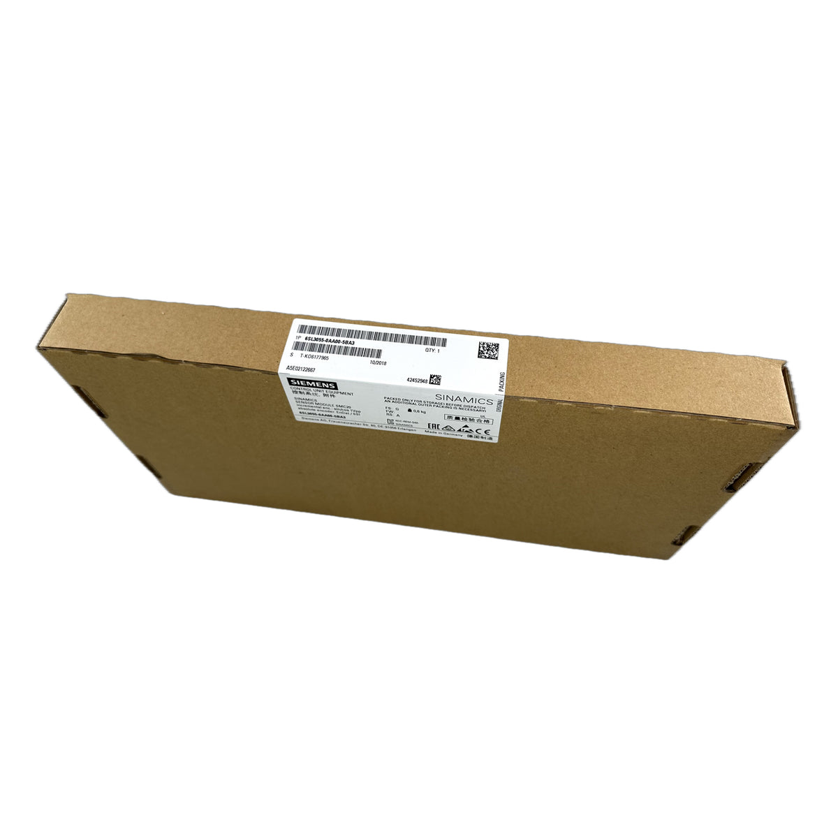 NJ606 Sinamics S120 Sensor Module SMC20 Siemens 6SL3055-0AA00-5BA3 versiegelt