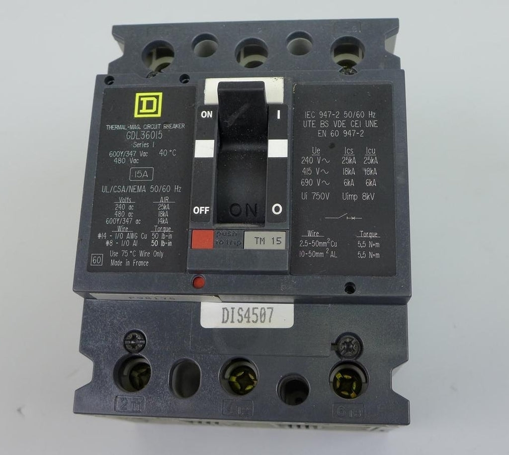 PP1985 circuit breaker Square D GDL 36015 15A 3 Phasen