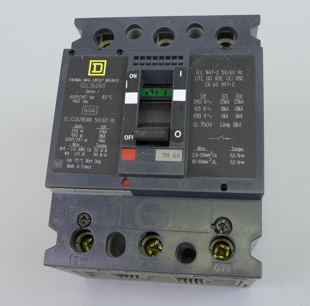 PP1986 circuit breaker Square D GDL 36060 60A 3 Phasen