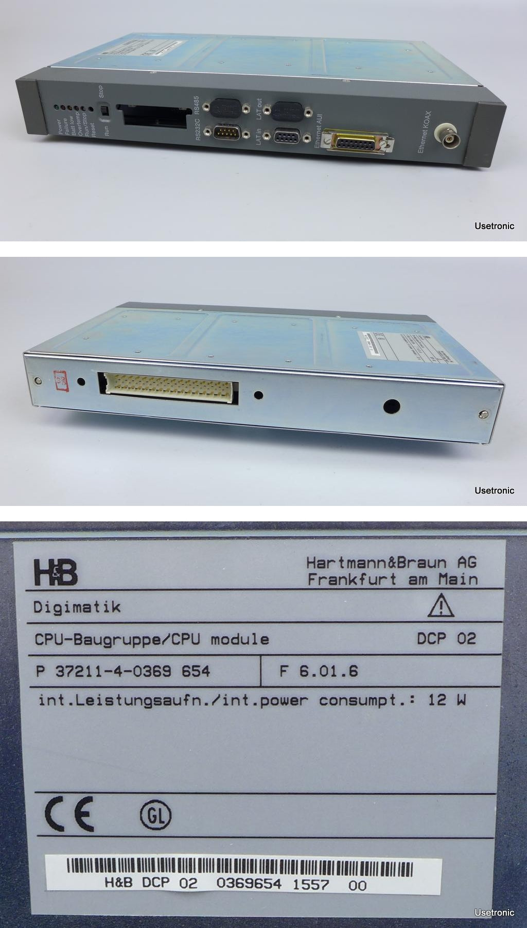 .PP2212 CPU Hartmann Braun H&B P 37211-4-0369 654 DCP 02 F6.01.6_2