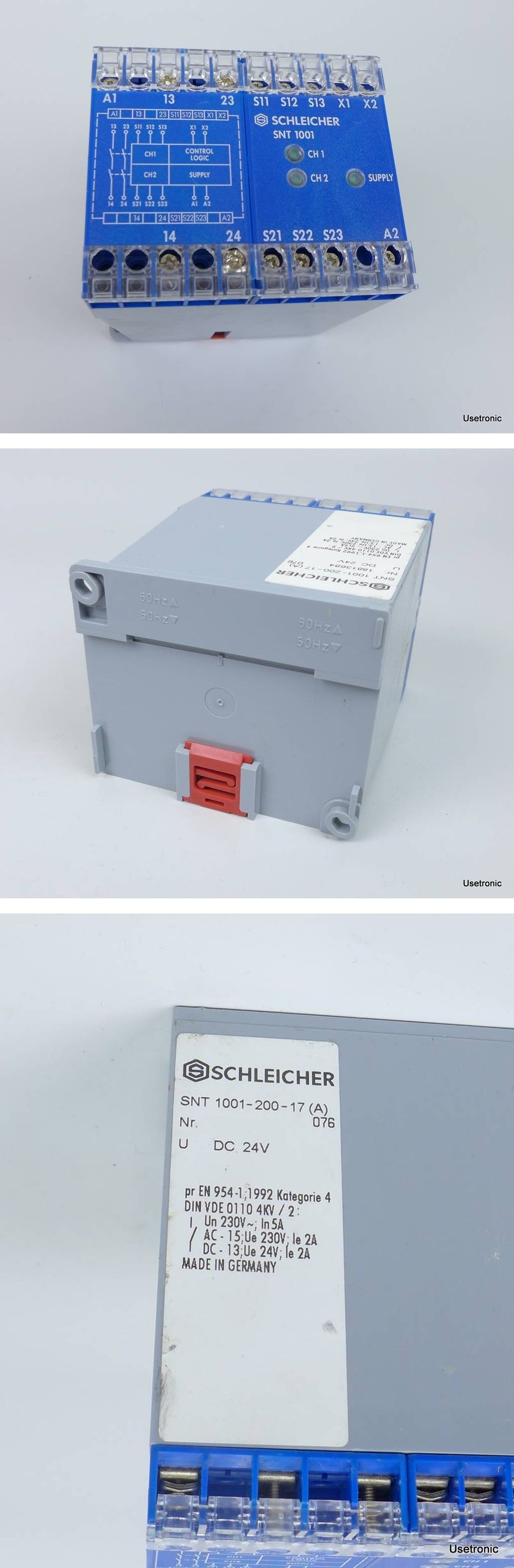 PP2687 Sicherheitsrelais Schleicher SNT 1001-200-17 SNT1001 24V DC_2