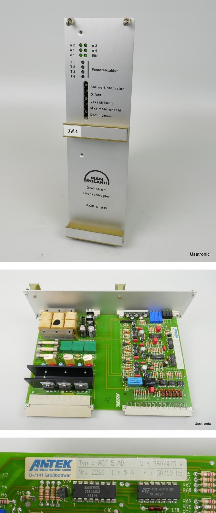 .PP3100 MAN Roland Antek Drehzahlregler ACF 5 AD 380/415V 5A_2