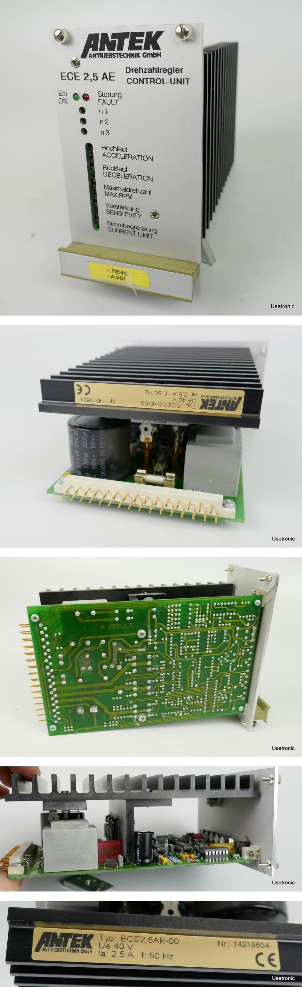.PP3151 Drehzahlregler Control Unit Antek ECE 2,5 AE 2,5A Ue 40V_2