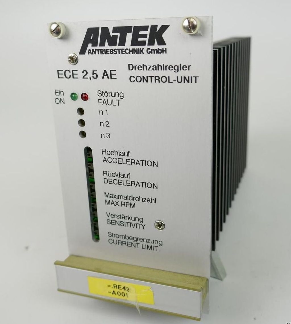 .PP3151 Drehzahlregler Control Unit Antek ECE 2,5 AE 2,5A Ue 40V