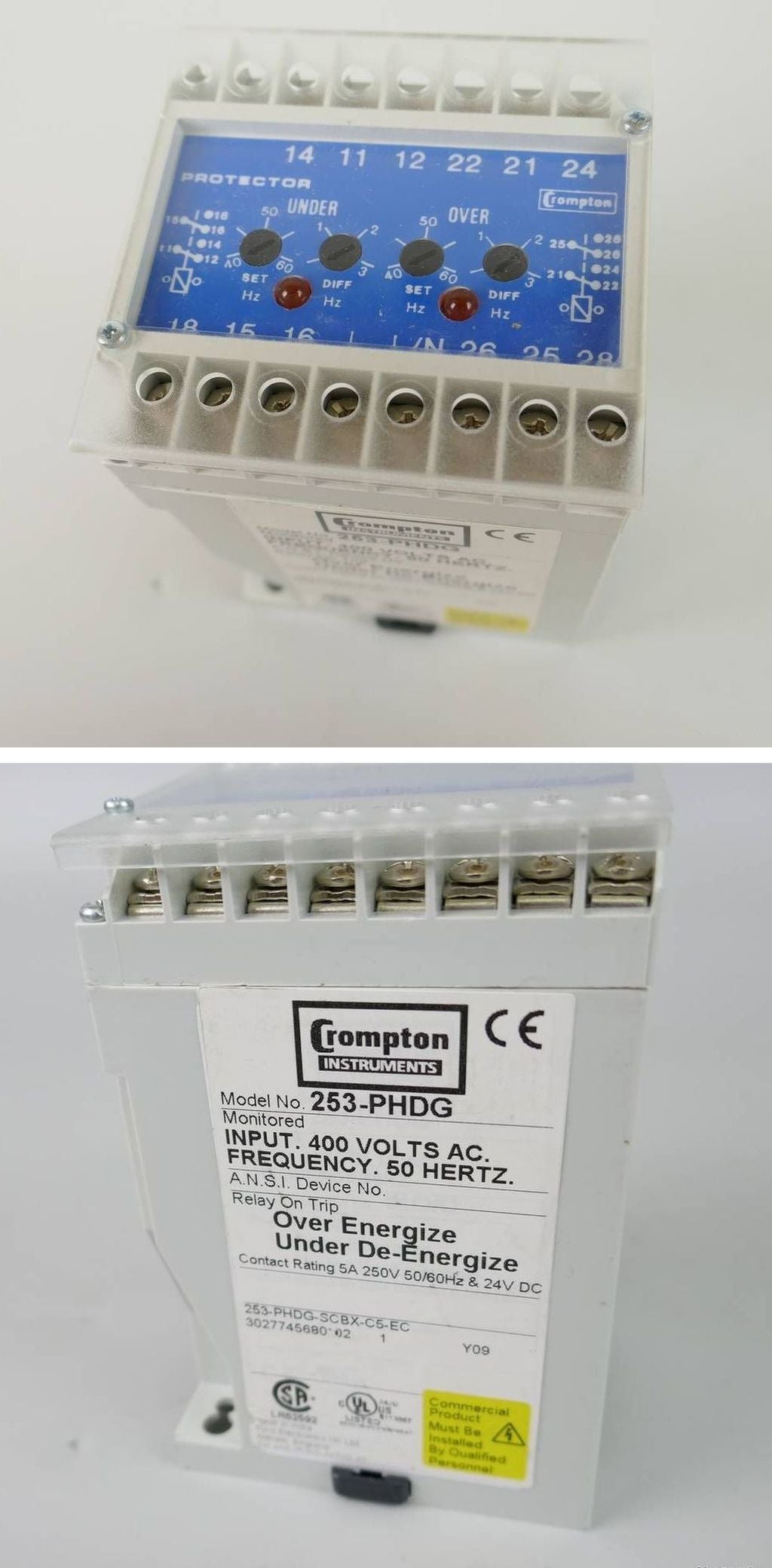 PP3960 Sicherheitsrelais Crompton 253-PHDG 400V AC