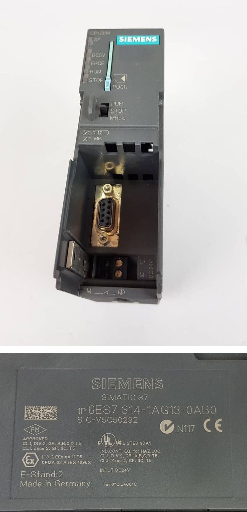PP4438 CPU 314 Siemens 6ES7314-1AG13-0AB0 6ES7 314-1AG13-0AB0 E2